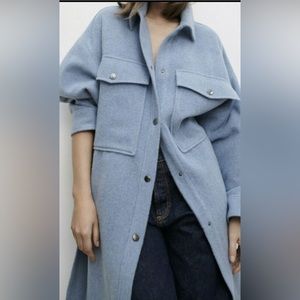 ZARA Wool Blend Shacket NWOT
